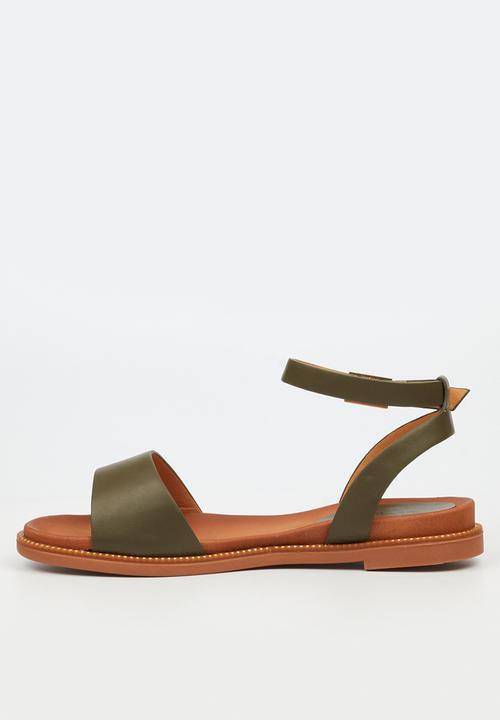 Butterfly Feet - Ellie 1 ankle strap sandal - olive