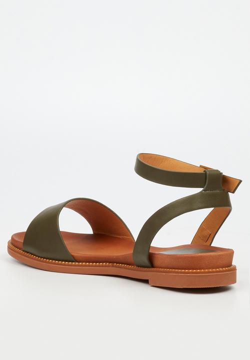 Butterfly Feet - Ellie 1 ankle strap sandal - olive