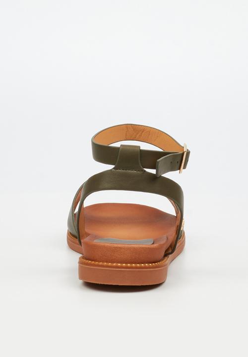 Butterfly Feet - Ellie 1 ankle strap sandal - olive