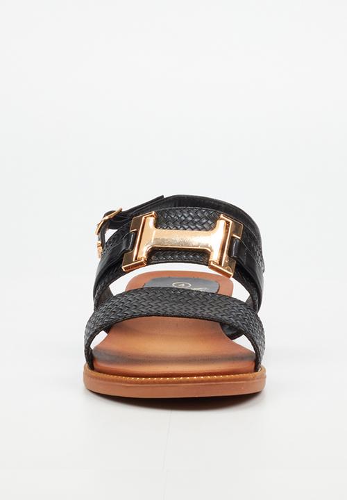Butterfly Feet - Ellie 14 slingback sandal - black