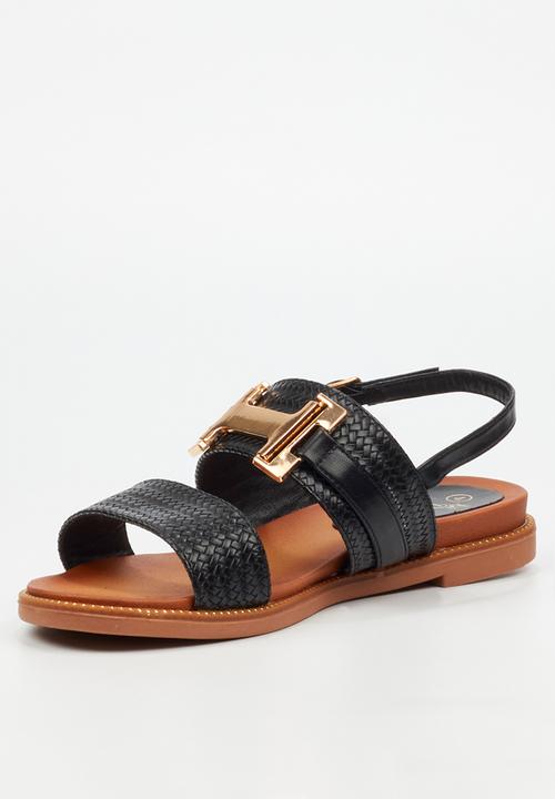 Butterfly Feet - Ellie 14 slingback sandal - black