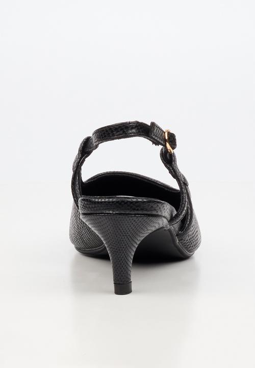 Butterfly Feet - Serene 2 slingback heel - black