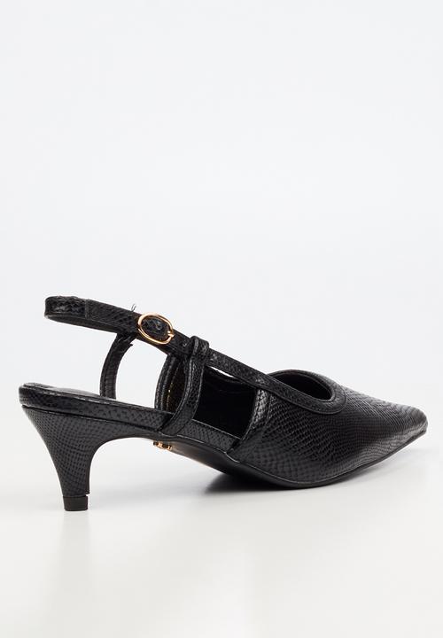 Butterfly Feet - Serene 2 slingback heel - black