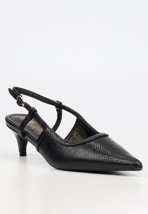 Butterfly Feet - Serene 2 slingback heel - black