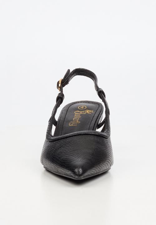 Butterfly Feet - Serene 2 slingback heel - black