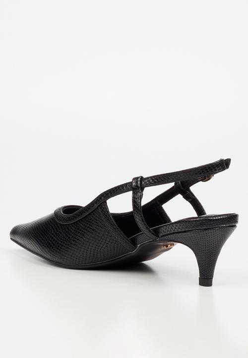 Butterfly Feet - Serene 2 slingback heel - black