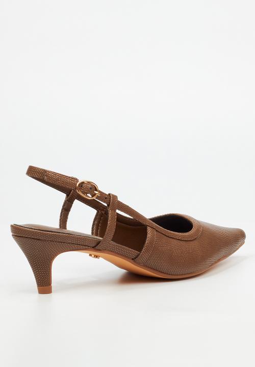 Butterfly Feet - Serene 2 slingback heel - chocolate
