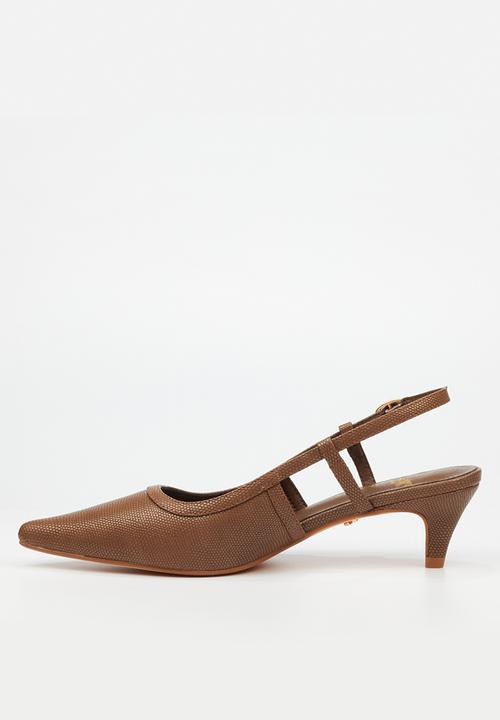 Butterfly Feet - Serene 2 slingback heel - chocolate