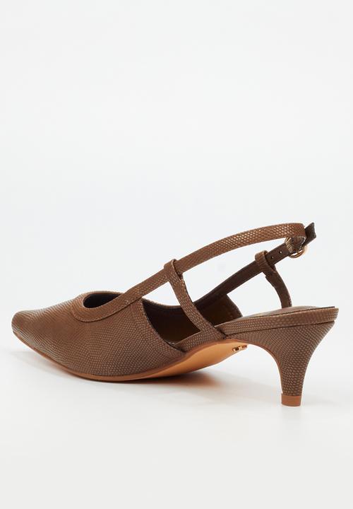 Butterfly Feet - Serene 2 slingback heel - chocolate