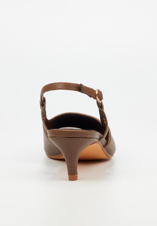 Butterfly Feet - Serene 2 slingback heel - chocolate