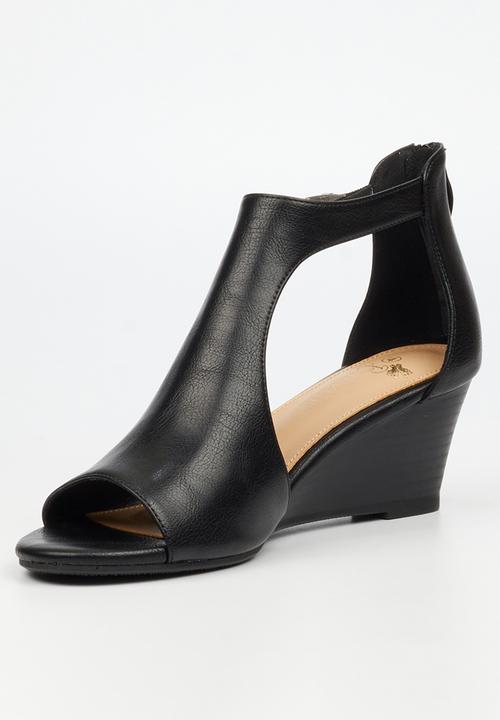 Butterfly Feet - Shani 15 wedge heel - black
