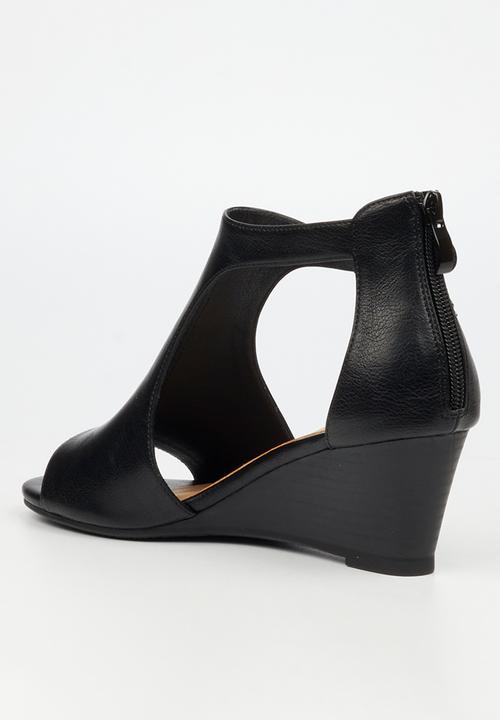 Butterfly Feet - Shani 15 wedge heel - black