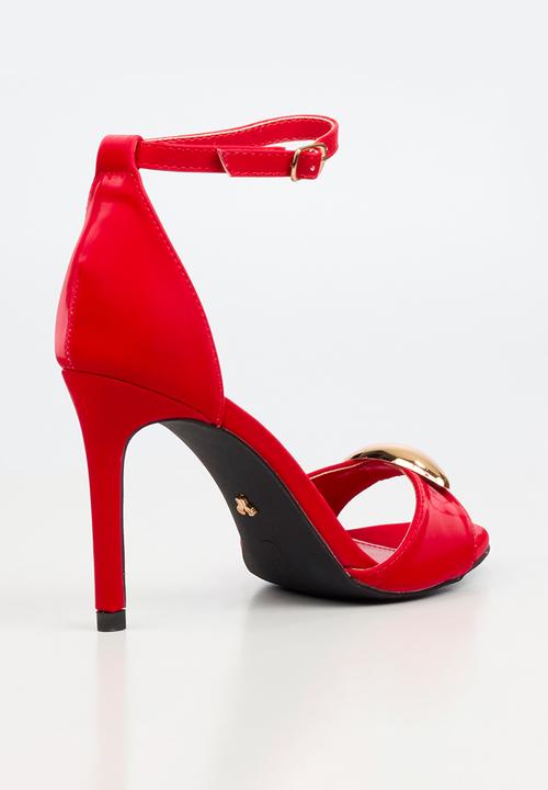 Butterfly Feet - Valentina 1 ankle strap heel - red