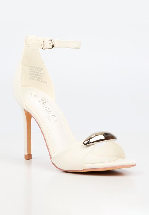 Butterfly Feet - Valentina 1 ankle strap heel - white