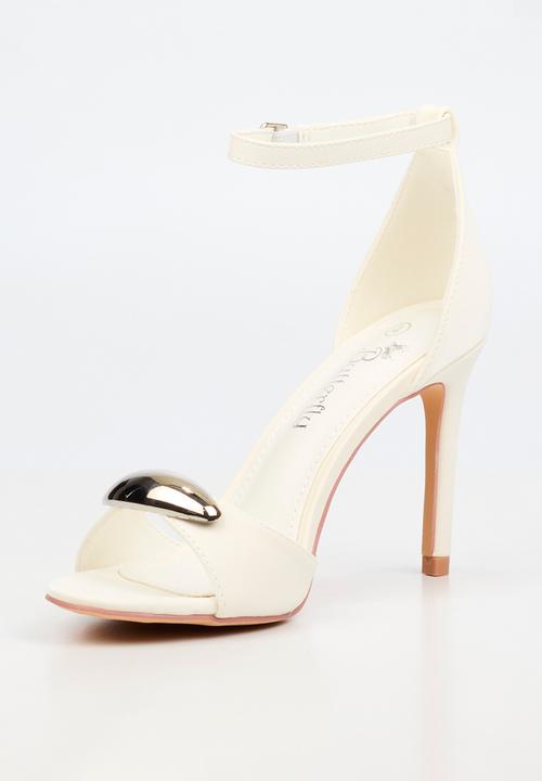 Butterfly Feet - Valentina 1 ankle strap heel - white