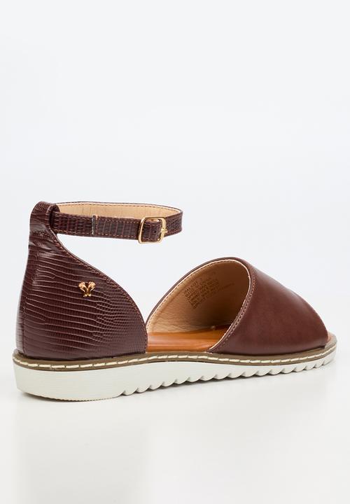Butterfly Feet - Walnut 2 ankle strap sandal - chocolate