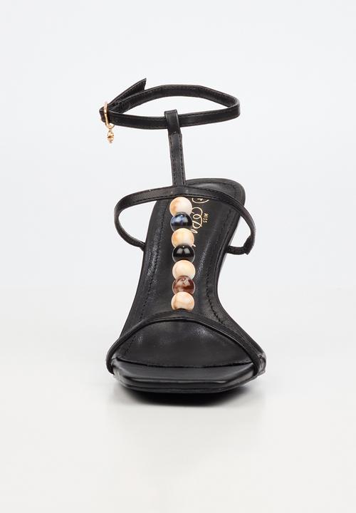 Miss Black - Chanel 7 beaded ankle-strap heel - black