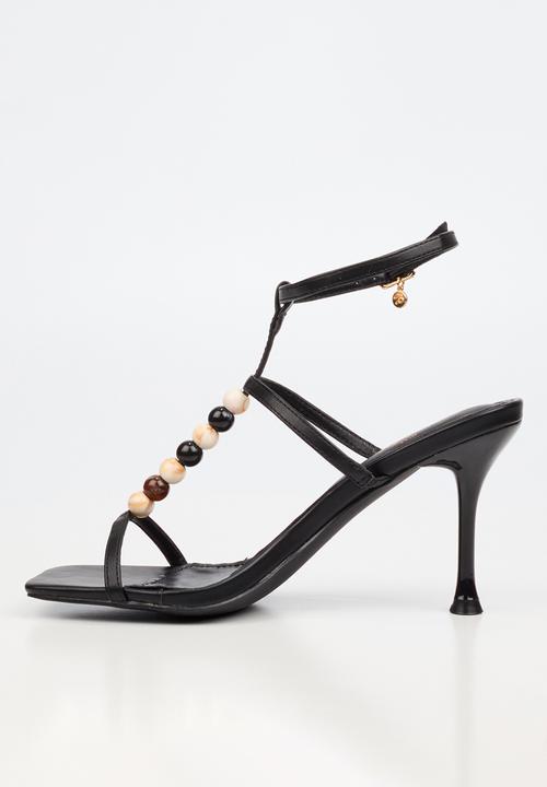 Miss Black - Chanel 7 beaded ankle-strap heel - black