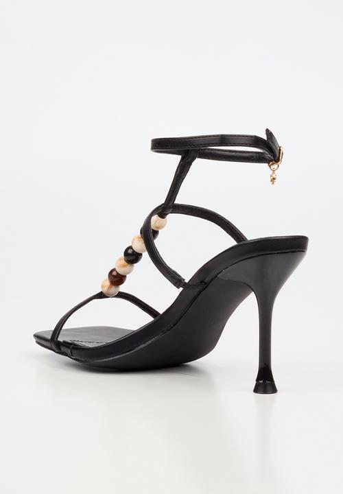 Miss Black - Chanel 7 beaded ankle-strap heel - black