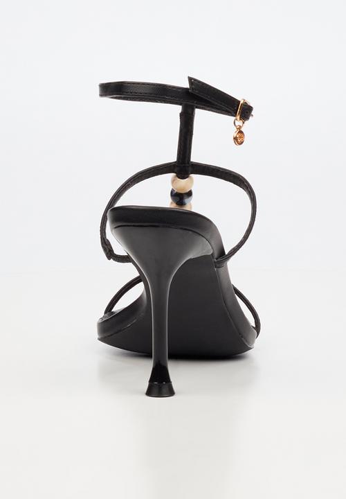Miss Black - Chanel 7 beaded ankle-strap heel - black