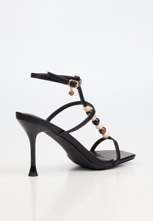 Miss Black - Chanel 7 beaded ankle-strap heel - black