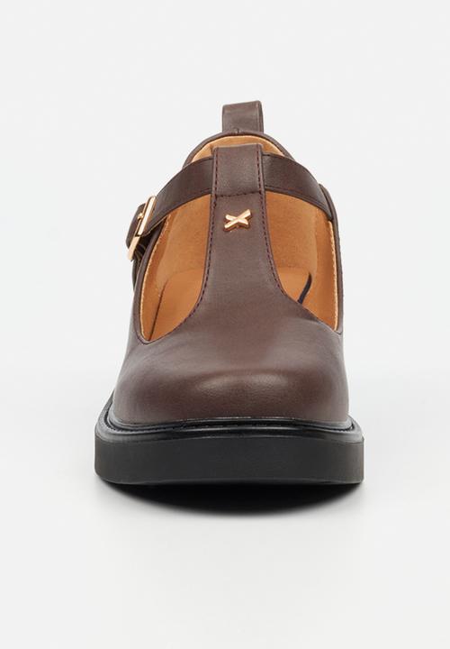 Rock & Co - Cryptic 2 mary-jane chunky loafer - chocolate