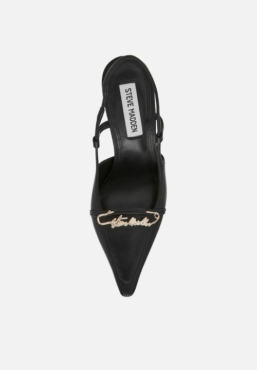 Steve Madden - Dossier closed toe slingback - black leat