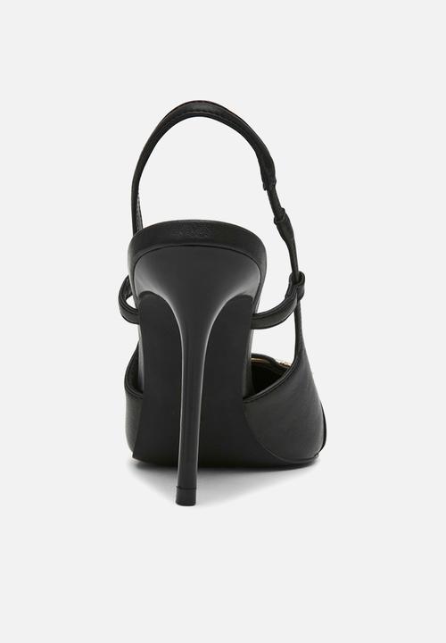 Steve Madden - Dossier closed toe slingback - black leat