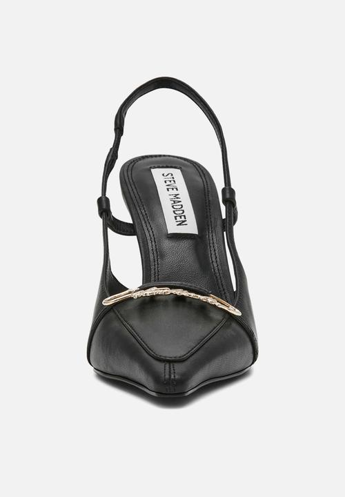 Steve Madden - Dossier closed toe slingback - black leat