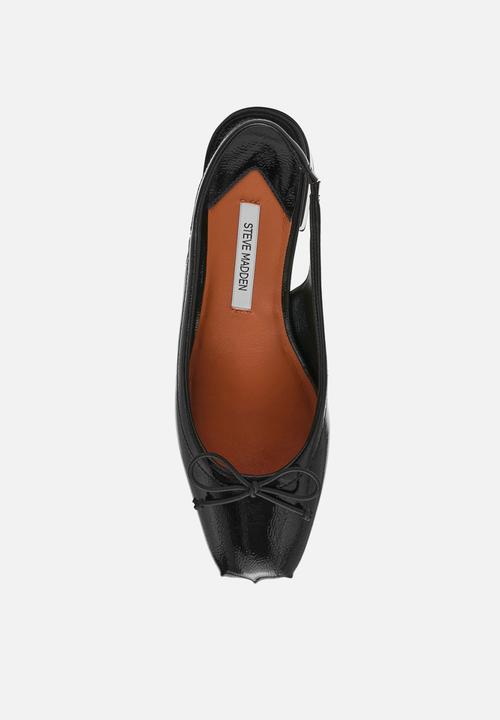 Steve Madden - Loved slingback - blk crinkle pat