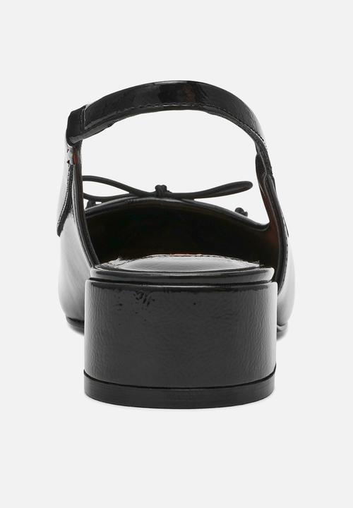 Steve Madden - Loved slingback - blk crinkle pat
