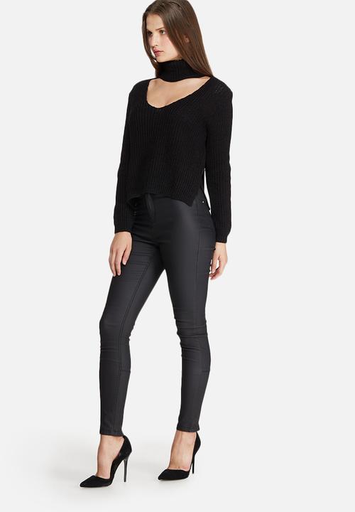 Missguided - Side split roll neck knit