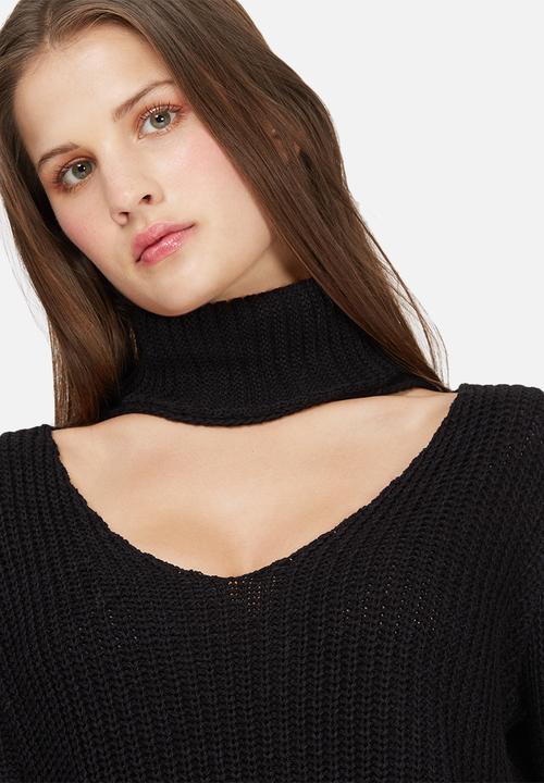 Missguided - Side split roll neck knit