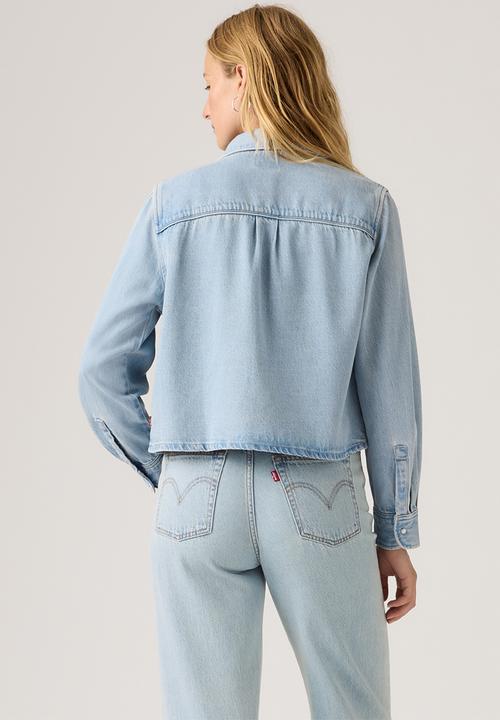 Levi’s® - Logan Tencel Shacket -  Tencel Blasted Stone Top