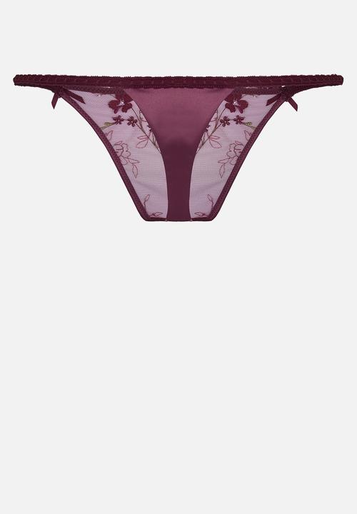 Hunkemoller - Peonie hl string t - fig