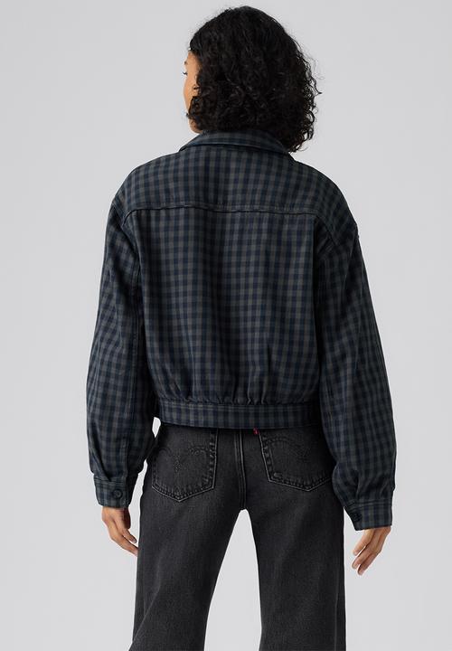 Levi’s® - Dani Western Harrington -  Phoebe Check Magnet Denim