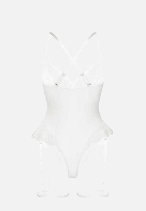 Hunkemoller - Prina string bodysuit - snow white