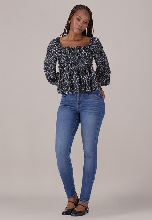 Levi’s® - Curvy High Rise Super Skinny Jeans  - Mid Indigo