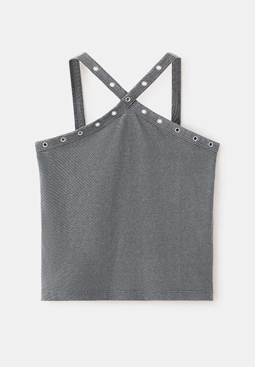 MANGO - T-Shirt Tachaset - Charcoal