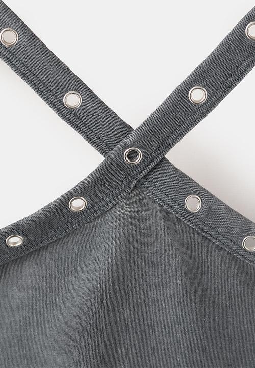 MANGO - T-Shirt Tachaset - Charcoal