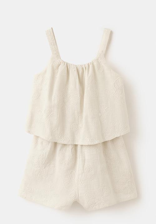 MANGO - Jumpsuit Dryad - Light Beige
