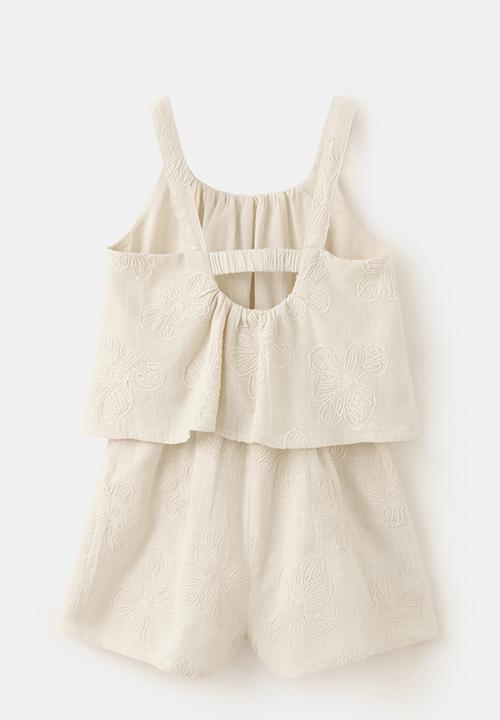 MANGO - Jumpsuit Dryad - Light Beige