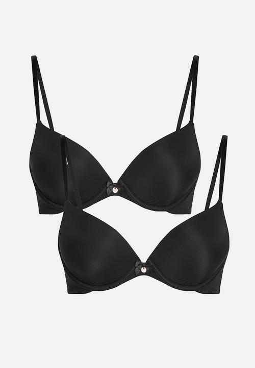 Hunkemoller - P&m pp 2 pack bra - caviar
