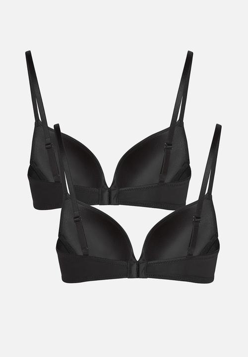 Hunkemoller - P&m pp 2 pack bra - caviar