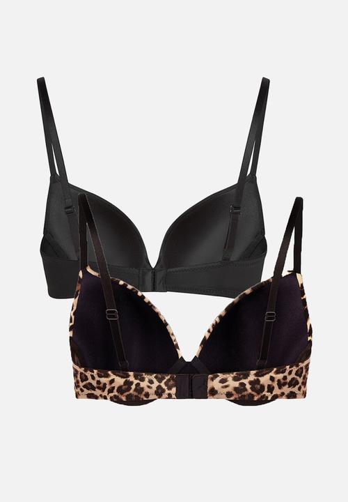 Hunkemoller - P&m pp 2 pack bra - caviar