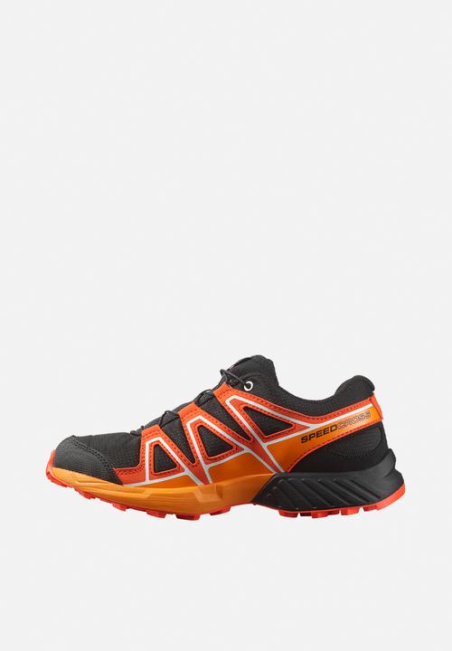 Salomon - Speedcross j - black/cherry tomato/turmeric