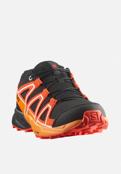 Salomon - Speedcross j - black/cherry tomato/turmeric