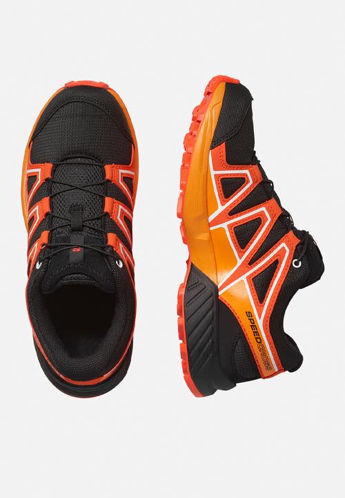 Salomon - Speedcross j - black/cherry tomato/turmeric