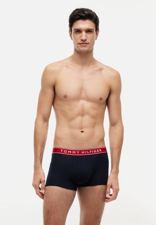 Tommy Hilfiger - 3P TRUNK WB - Th Wht/ Med Red/ Dsrt Sky