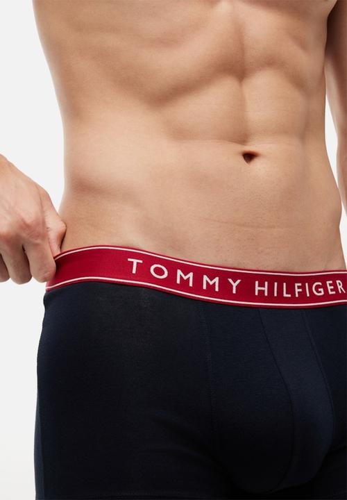Tommy Hilfiger - 3P TRUNK WB - Th Wht/ Med Red/ Dsrt Sky